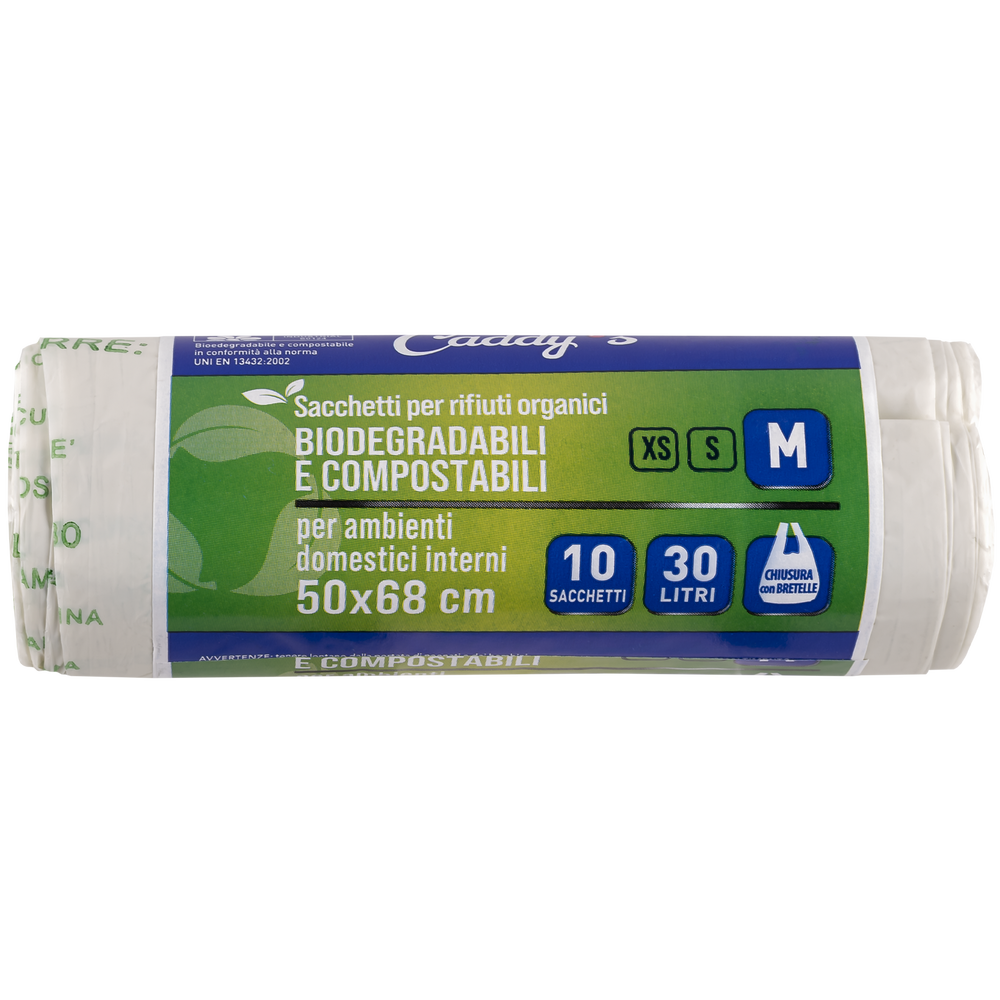 Caddy's Sacchetti Per Rifiuti Organici M 50x68 10 Pezzi, , large