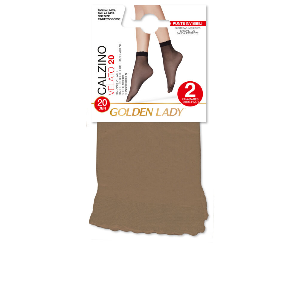 Golden Lady Calzino Velato 20 Denari 5L 2 Paia Melon, , large
