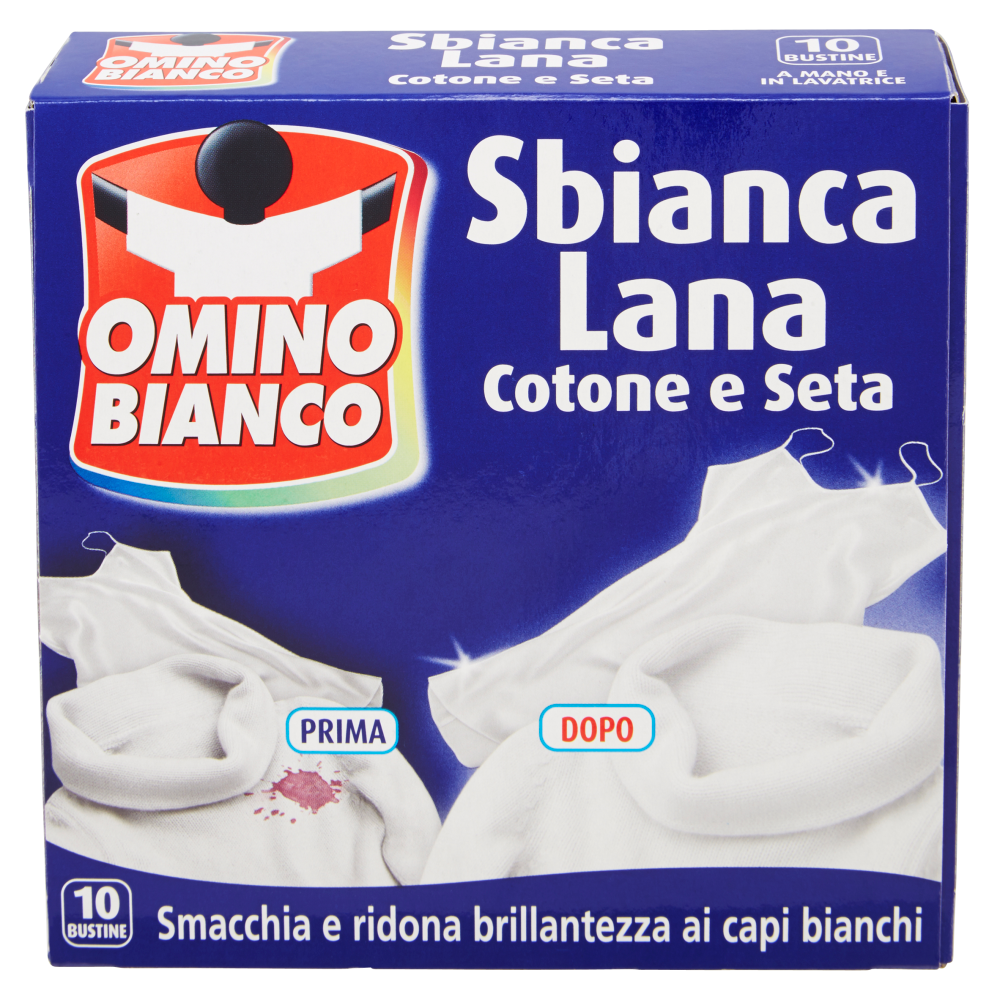 Omino Bianco Sbianca Lana Cotone e Seta 20 g 10 Pezzi - -