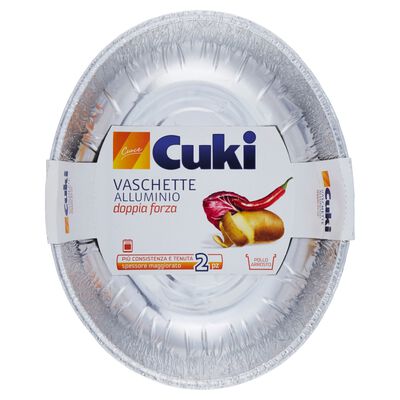 Cuki Vaschette in Alluminio Pollo Arrosto 2 Pezzi