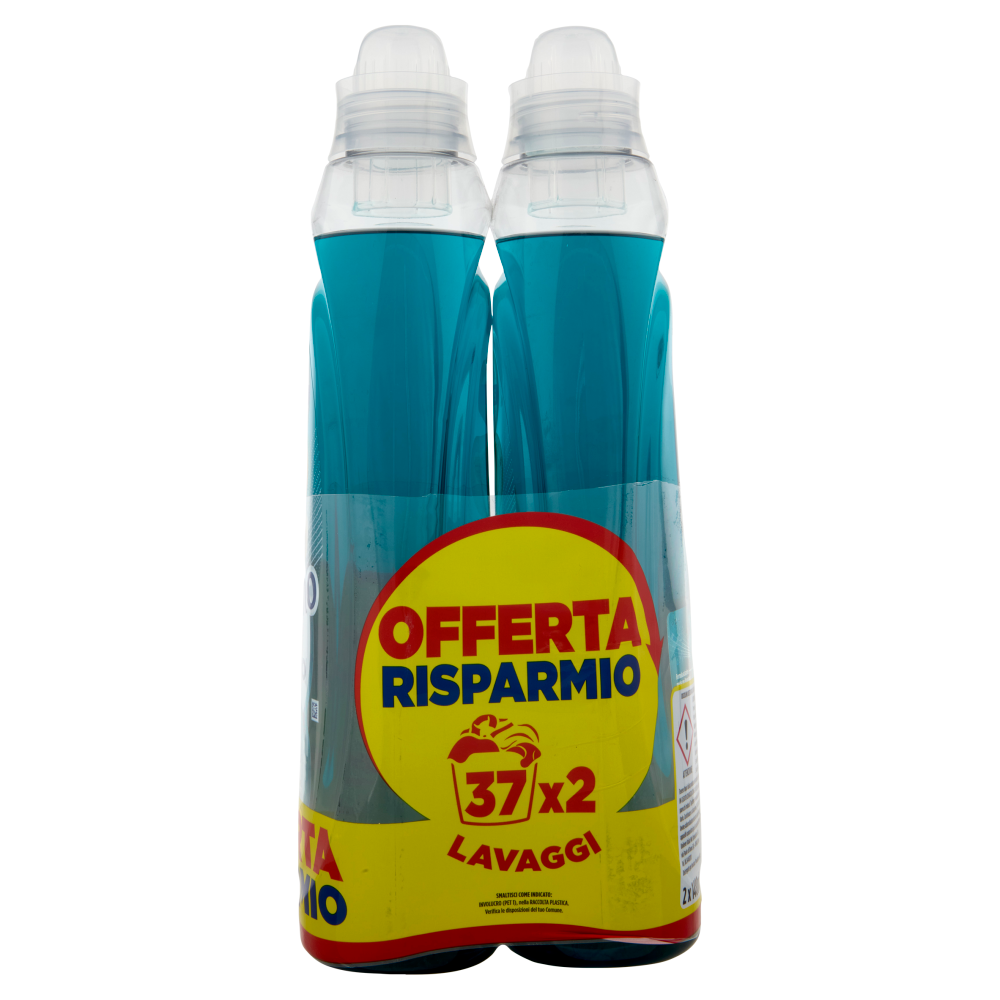 Coccolino Wonder Wash Detersivo Ultra Clean Bipacco 2x37 Lavaggi, , large