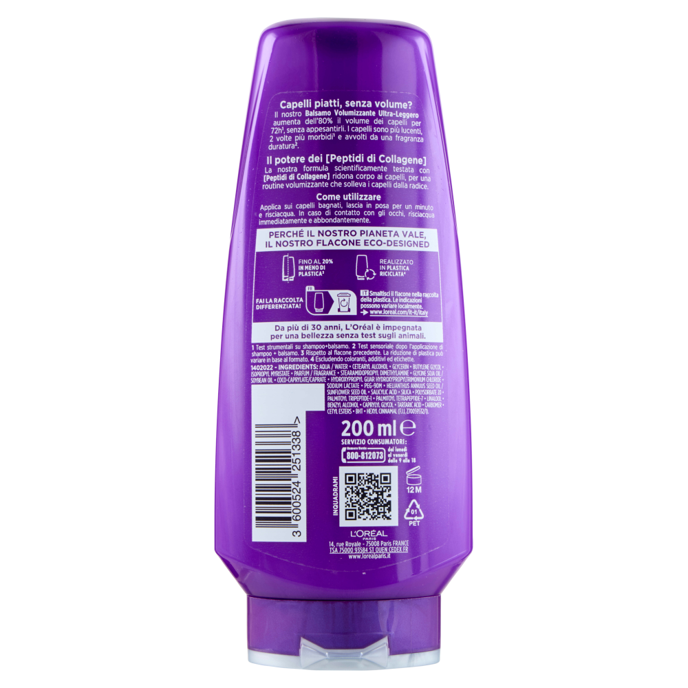 Elvive Collagen Lifter Balsamo Volumizzante Ultra-Leggero 200 ml, , large