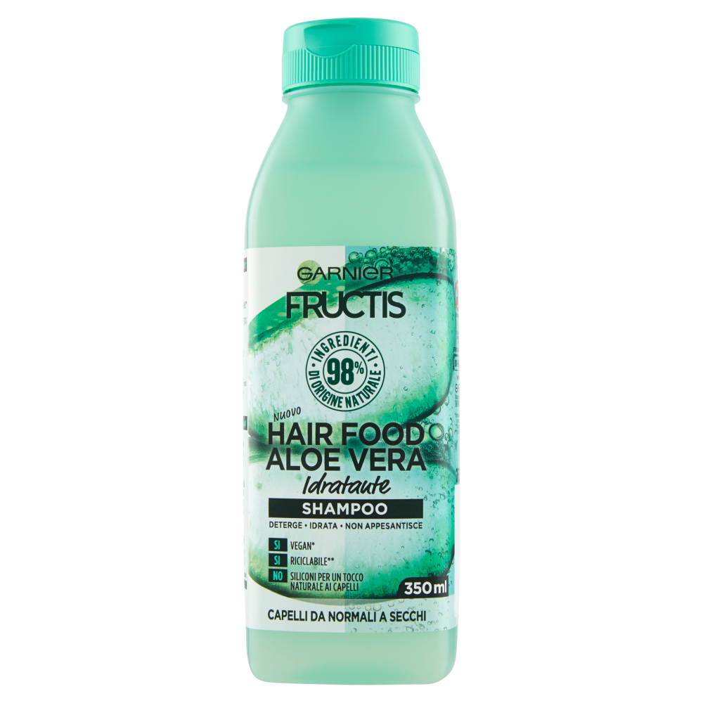 Fructis Hair Food Aloe Shampoo Idratante 350 ml, , large
