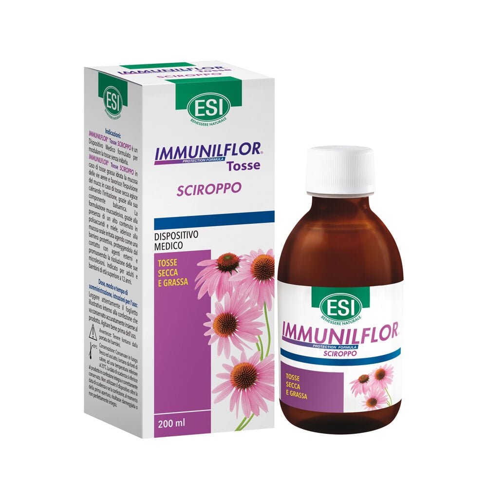 Immuniflor Esi Immunilflor Tosse Sciroppo Per Tosse Adulti E Bambini 200Ml - Immagine 4