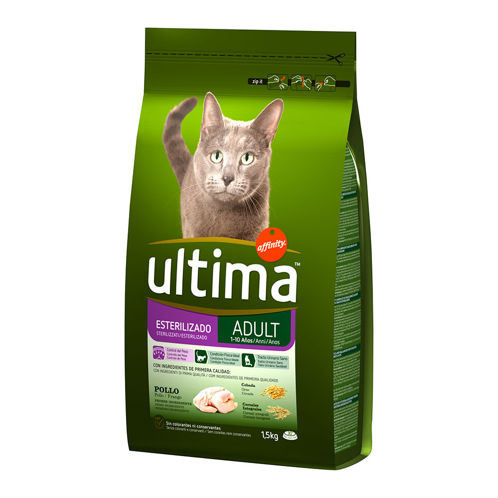 Ultima Cat Sterilizzati Adult (1-10 Anni) Pollo 1,5 kg - -