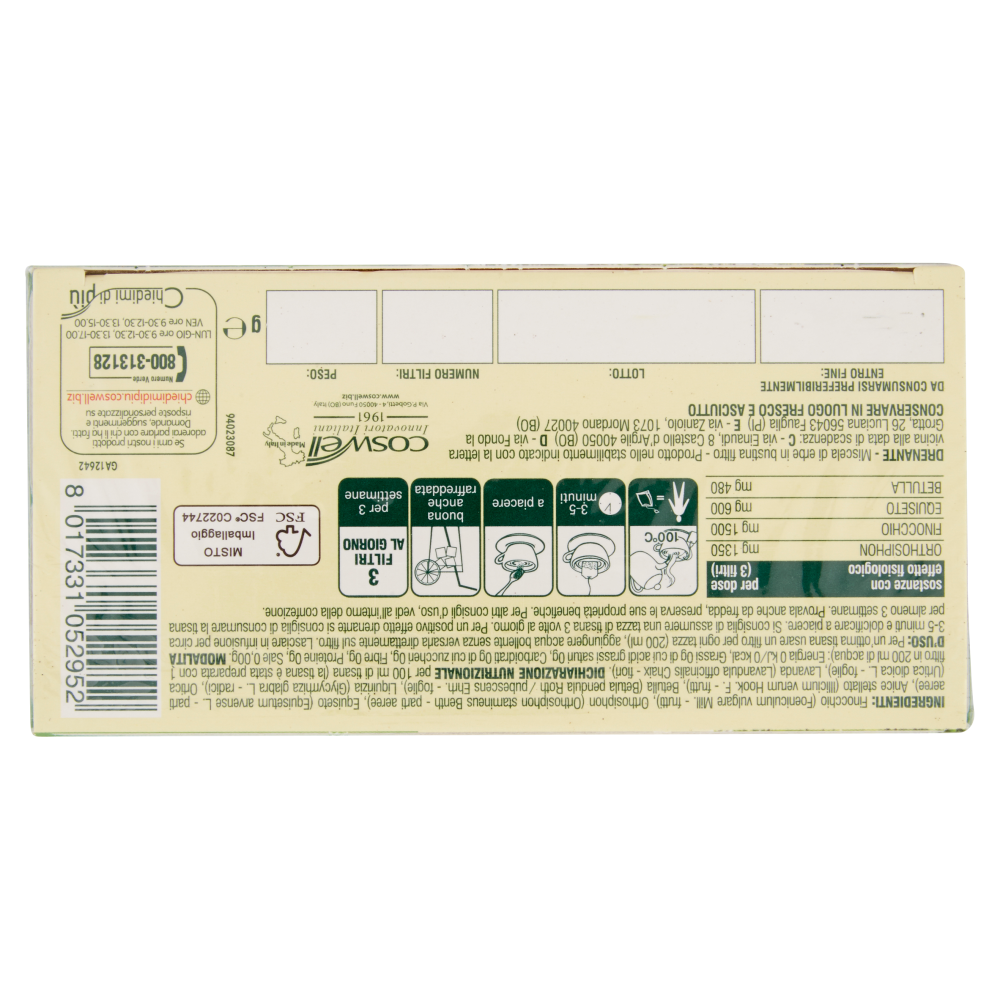 L'Angelica Nutraceutica le Tisane Drenante 20 Filtri 35 g, , large