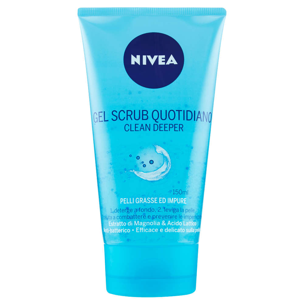 Nivea Gel Scrub Quotidiano Clean Deeper 150 ml, , large