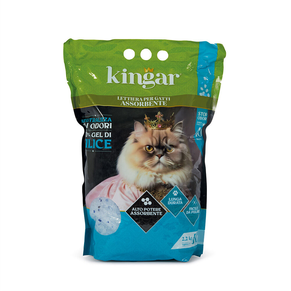 Kingar Cat Lettiera Gel di Silice - -