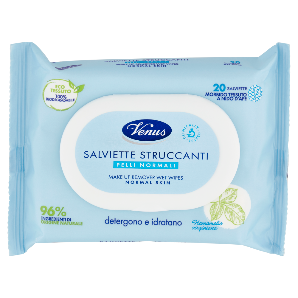 Venus Salviette Struccanti Pelli Normali 20 Pezzi - -