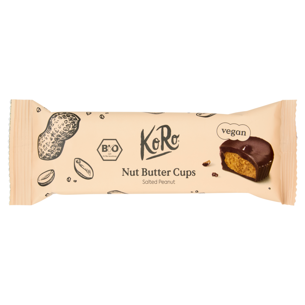 KoRo vegan Nut Butter Cups Salted Peanut 3 x 13 g - -