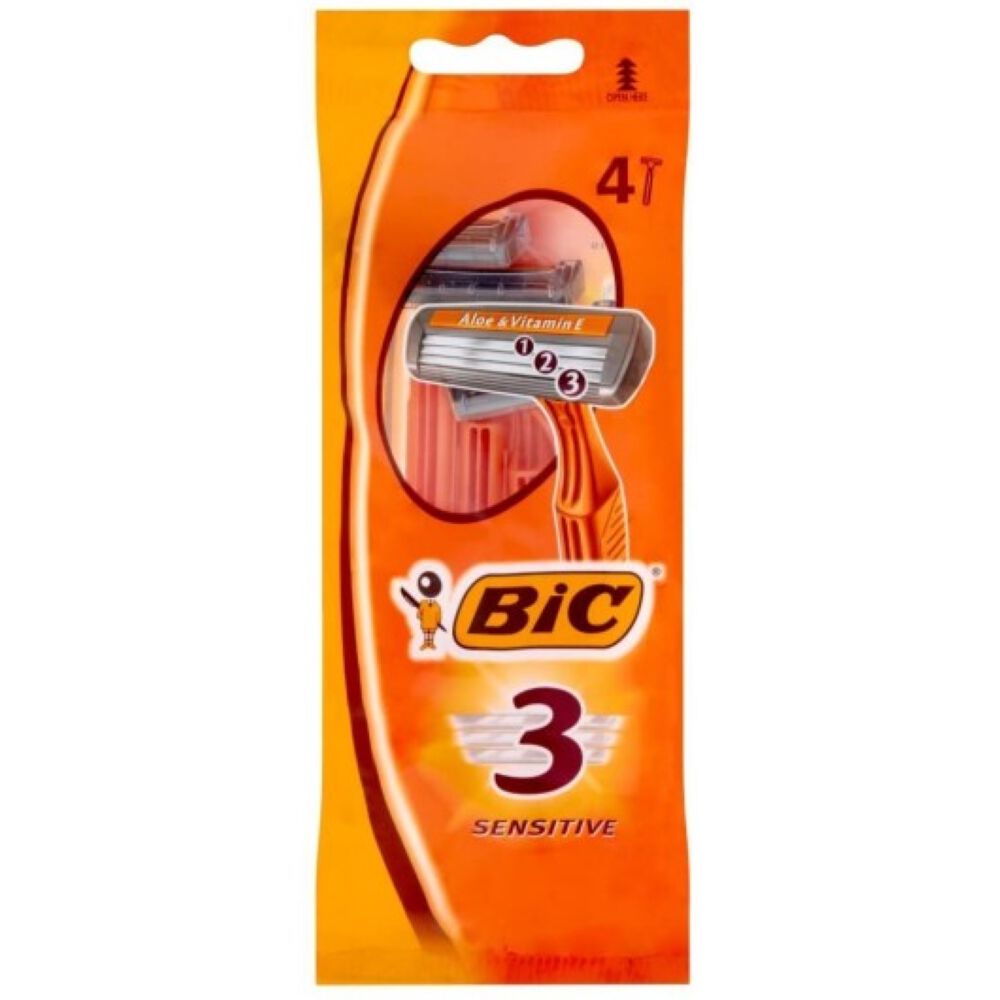 Bic Rasoio 3 Lame Sensitive 4 Pezzi - -