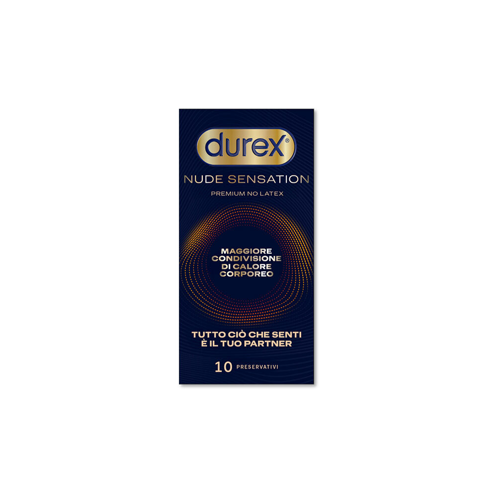 Durex Nude Sensation Preservativi Ultra Sottili Senza Lattice 10 pz	, , large