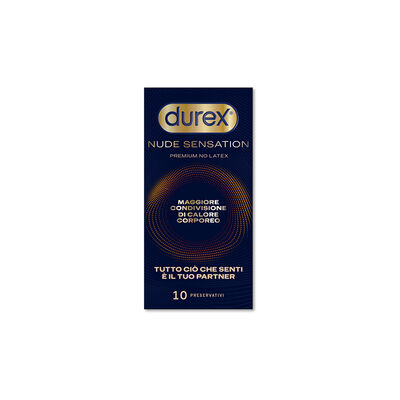 Durex Nude Sensation Preservativi Ultra Sottili Senza Lattice 10 pz	