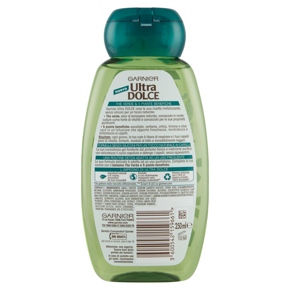 Ultra Dolce 5 Piante Benefiche Shampoo 250 ml, , large