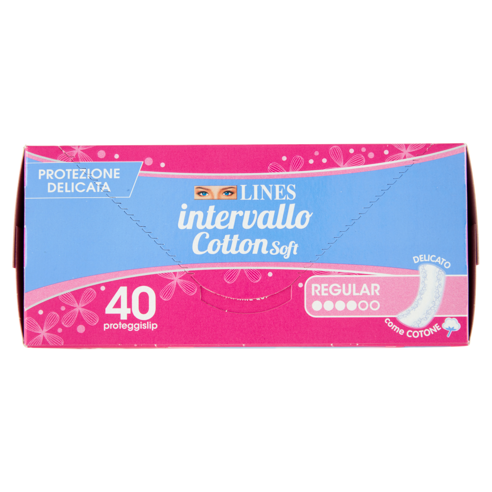 Lines Intervallo Cotton Soft Regular Disteso 40 Proteggislip, , large
