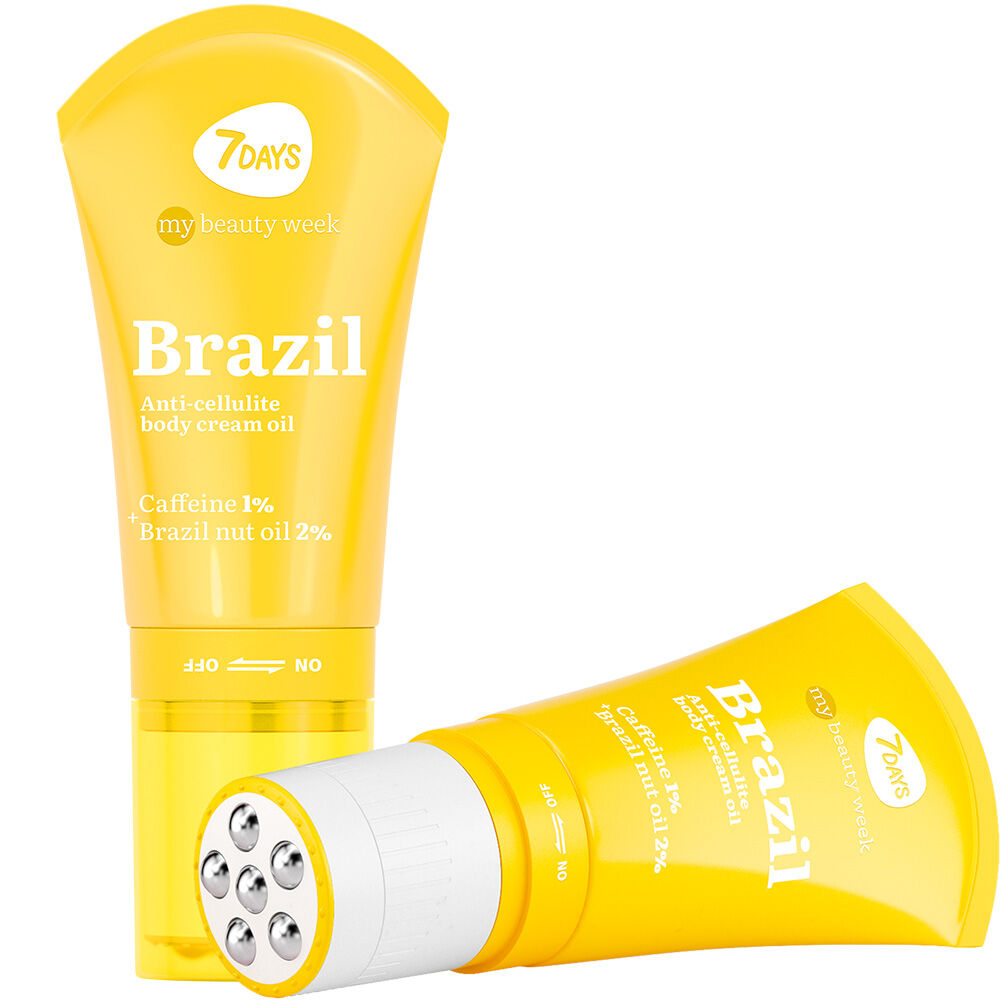 7Days Crema Corpo Anticellulite con Rullo Massaggiatnte 3D 130 ml, , large