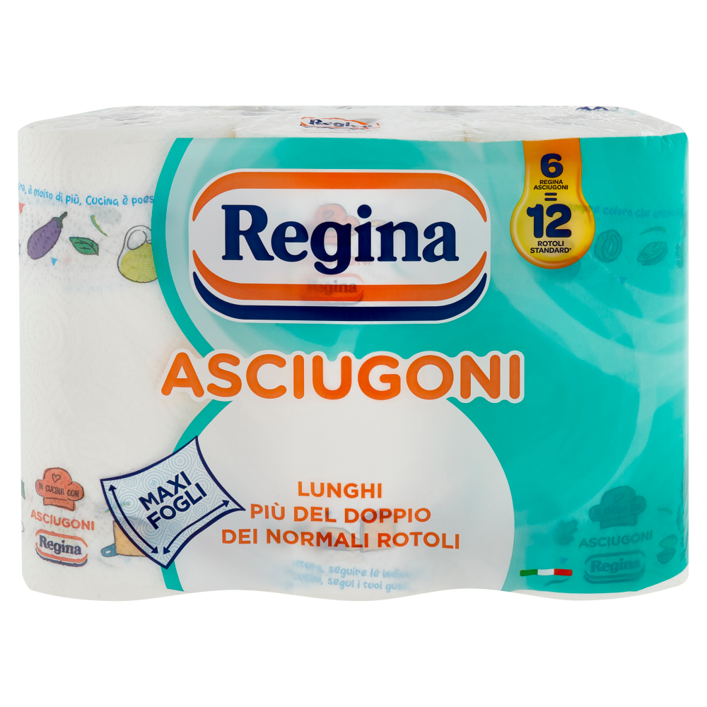 Regina Asciugoni Carta Cucina 6 Rotoli, , large