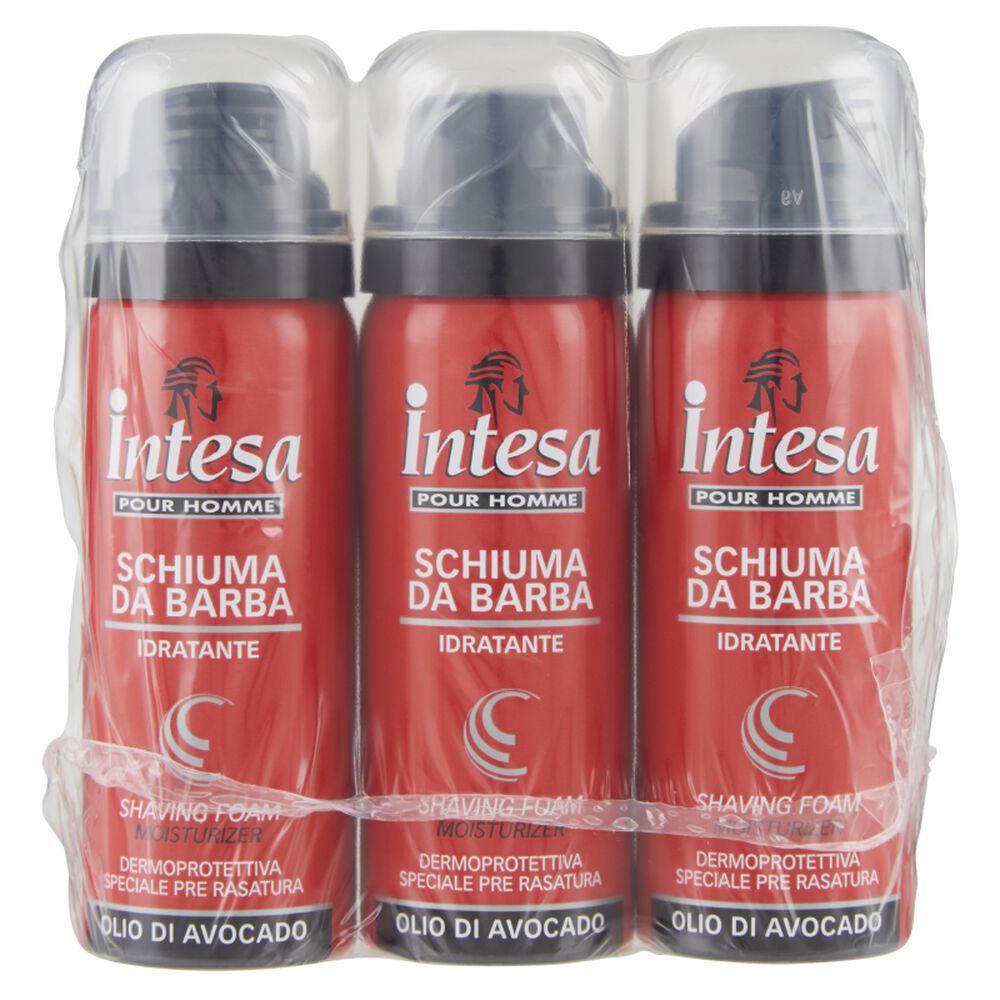 Intesa Schiuma da Barba Viaggio 50ml 3 Pezzi, , large