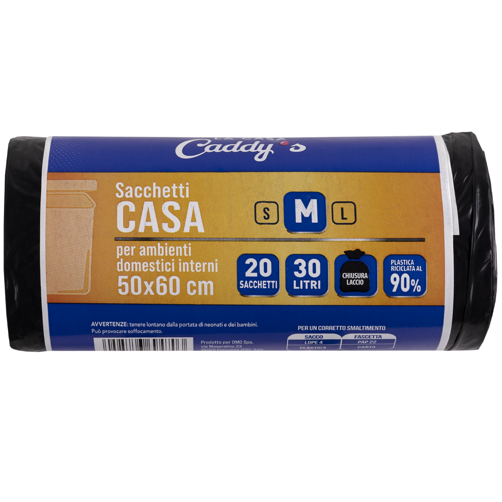Caddy's Sacchetti M Nero 50x60 20 Pezzi, , large