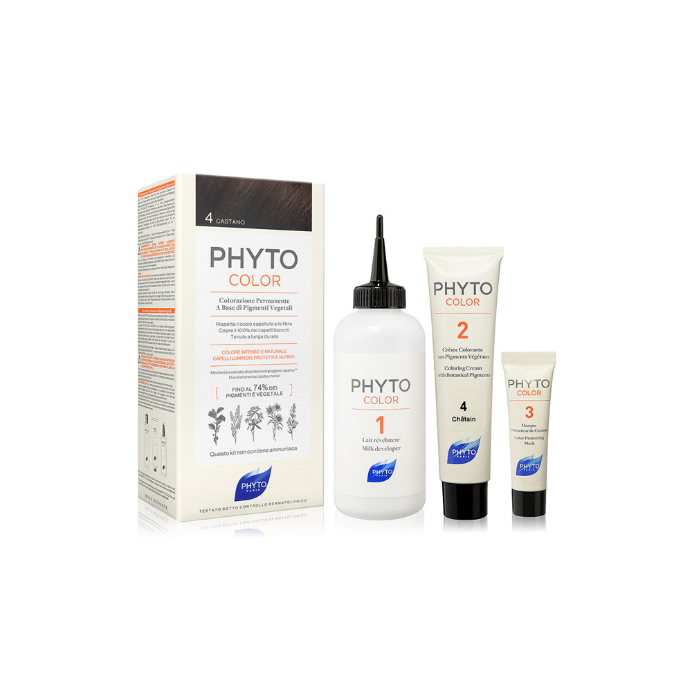 Phyto Phytocolor 4 Castano Colorazione Permanente Per Capelli, , large