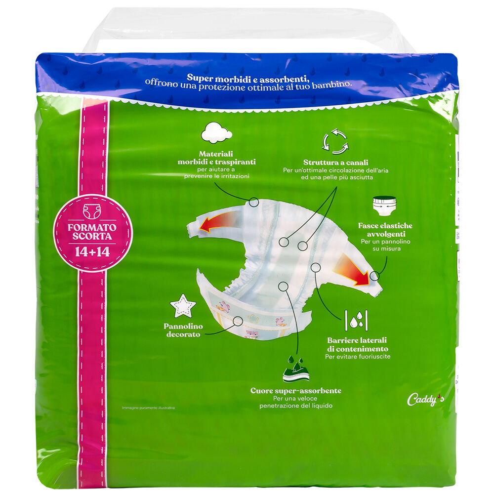 Caddy's Pannolini Large (15-30 Kg) 28 Pezzi, , large