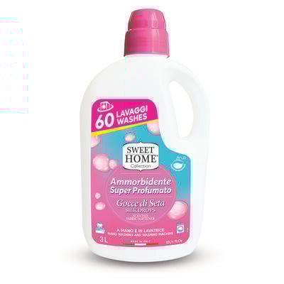 Sweet Home Ammorbidente Super Profumato Gocce di Seta 60 Lavaggi,  Sweet Home Ammorbidente Super Profumato Gocce di Seta 60 Lavaggi