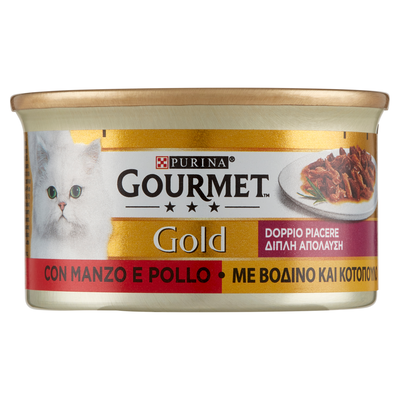 Gourmet Gold Doppio Piacere con Manzo e Pollo 85 g