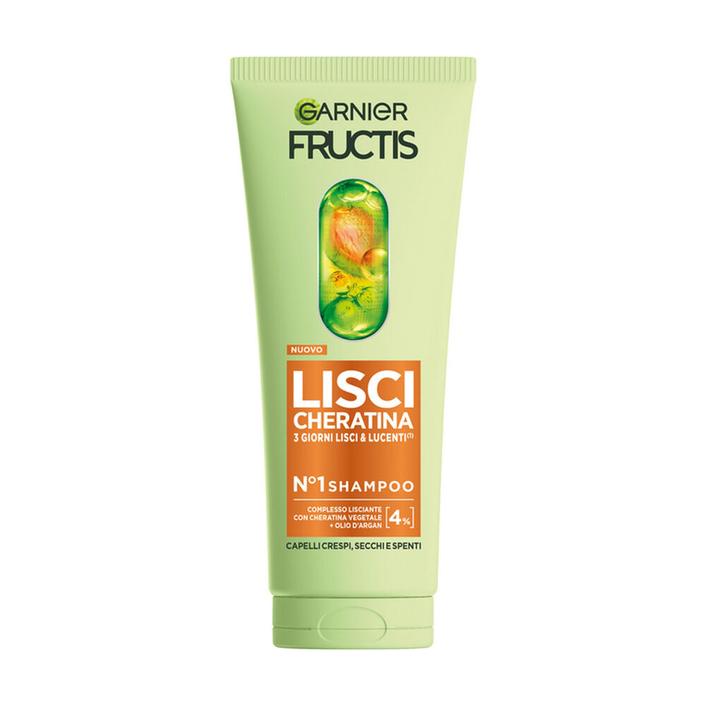 Garnier Fructis Lisci Cheratina Shampoo 200 ml - -