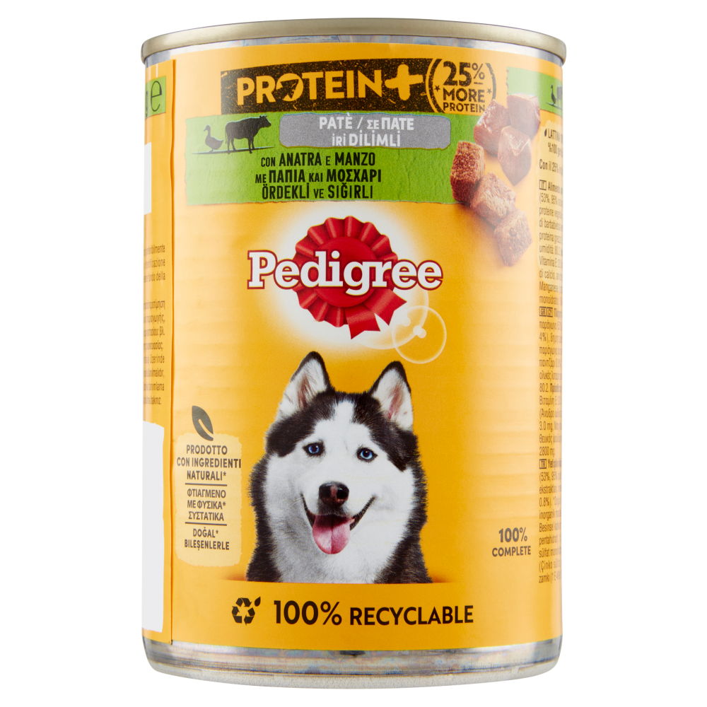 Pedigree Dog Adult Paté Protein Tacchino e Pollo 400 g - -
