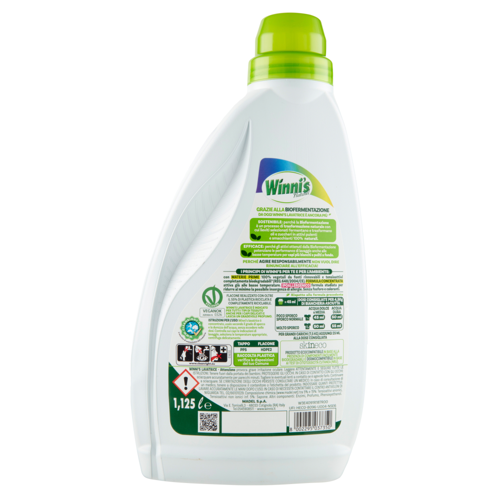 Winni's Naturel Lavatrice Capi colorati Fiori d'arancio e Sandalo 25 Lavaggi 1125ml, , large