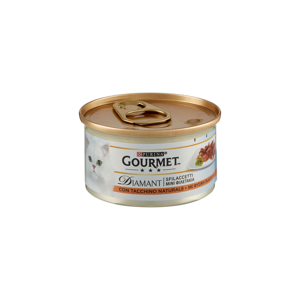 Gourmet Diamant Sfilaccetti con Tacchino Naturale 85 g, , large
