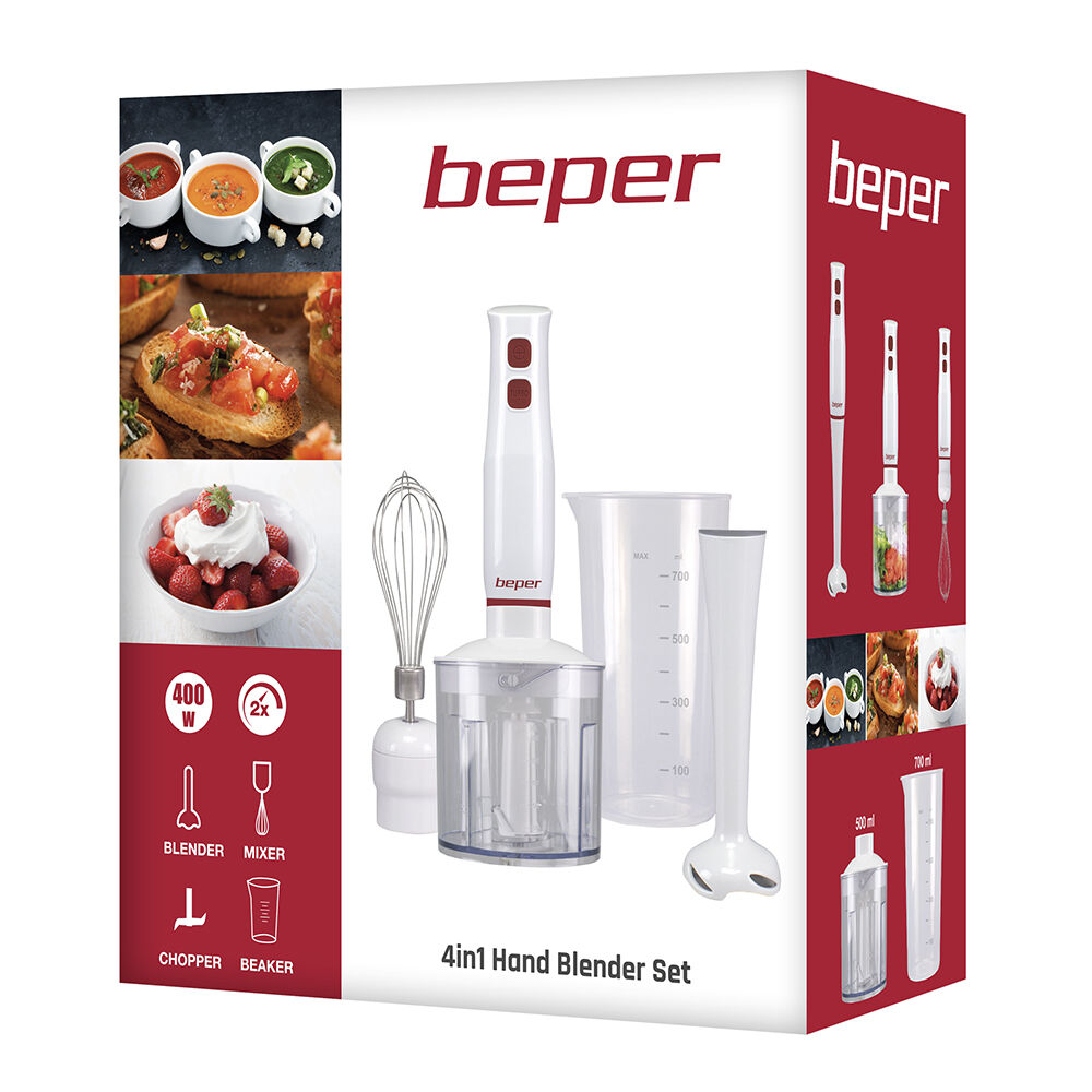 Beper Set Frullatore a immersione 4in1, , large