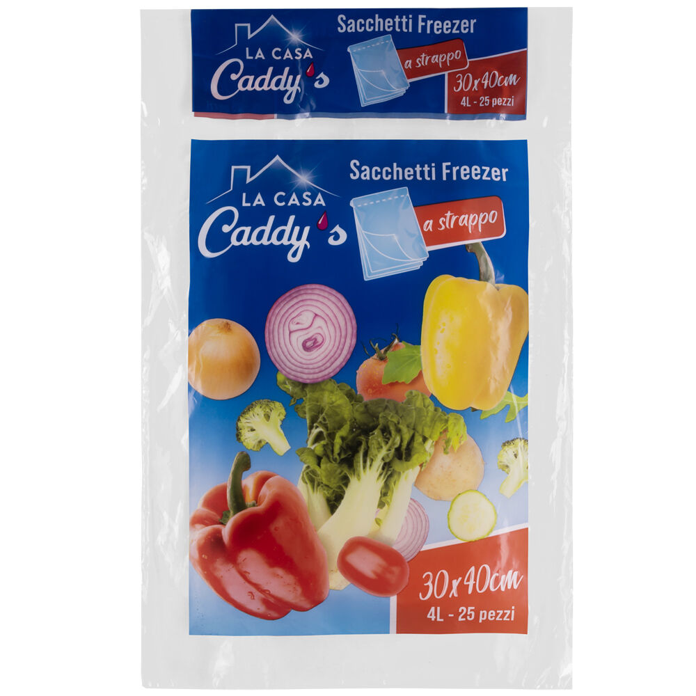 Caddy's Sacchetti Gelo a Strappo 30x40cm 25 Pezzi, , large