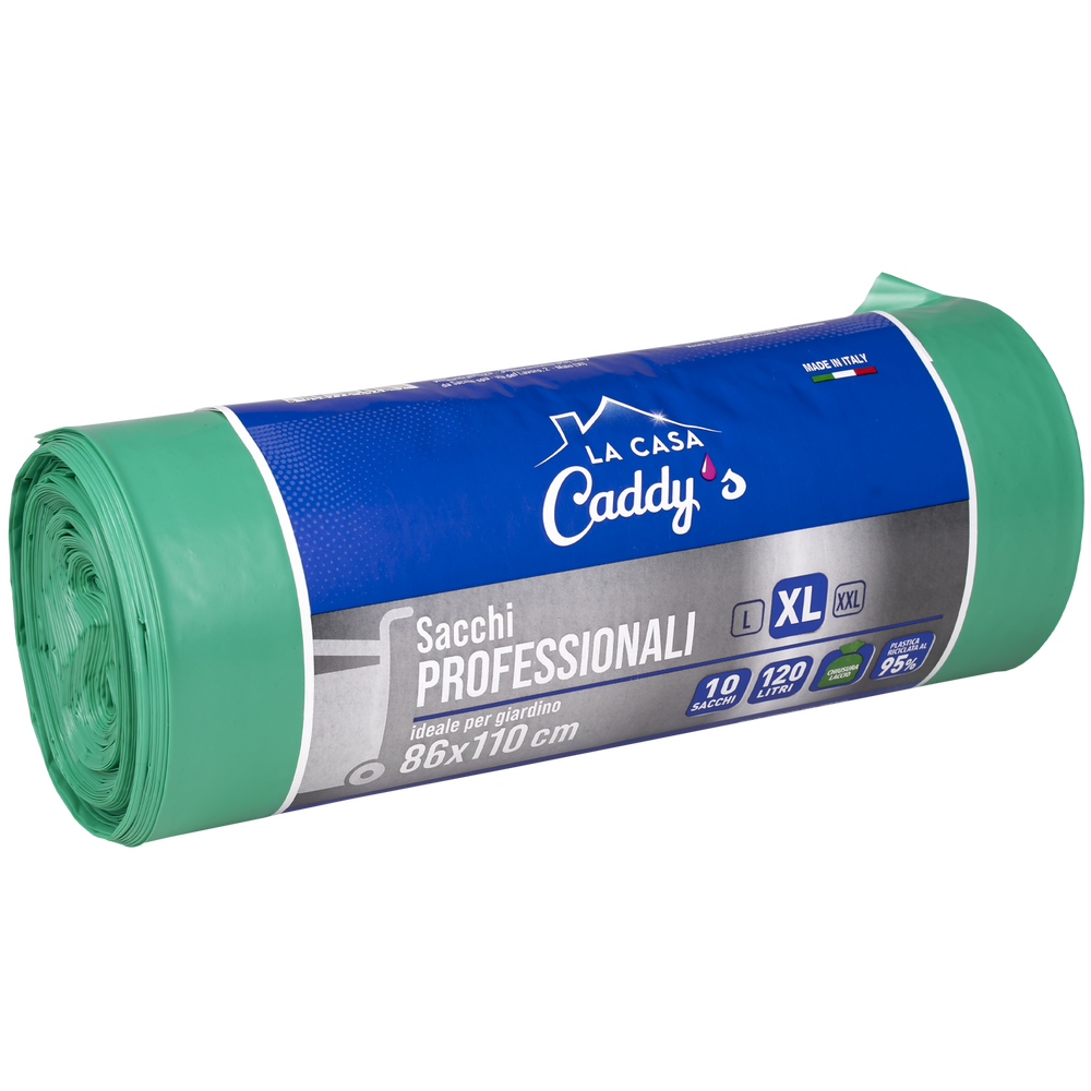 Caddy's Sacchi XL Verde 86x110 10 Pezzi, , large