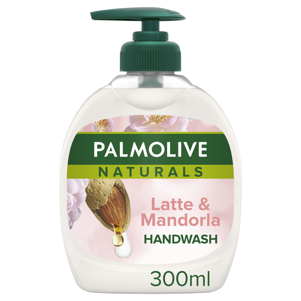 Palmolive Sapone Liquido Mani Naturals Latte e Mandorla 300 ml, , large