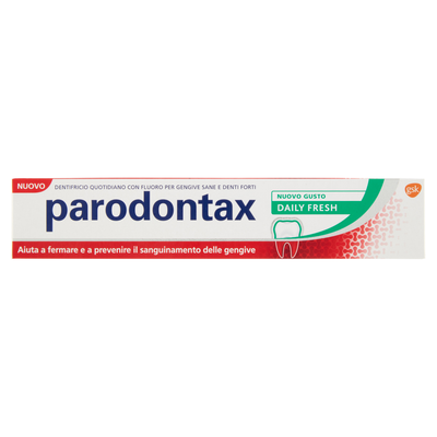 Parodontax Dentifricio Quotidiano con Fluoro per Gengive Sane e Denti Forti Daily Fresh 75 ml