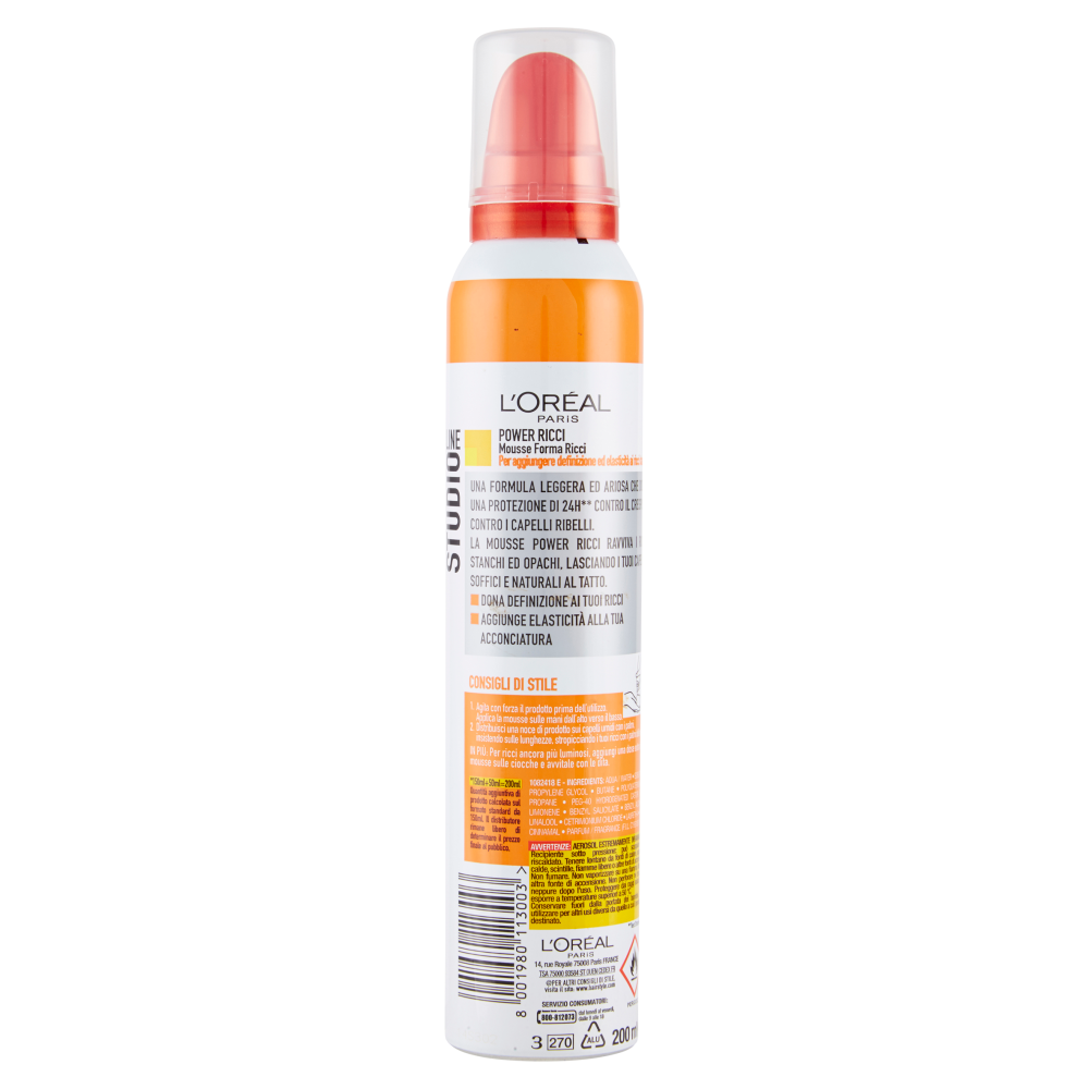 Studio Line Mousse Power Ricci, , large