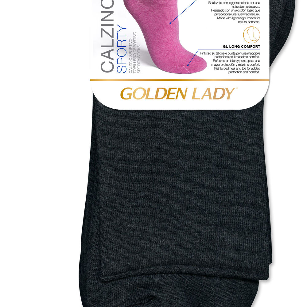Golden Lady Calzino Grigio Taglia S/M 2 Paia, , large