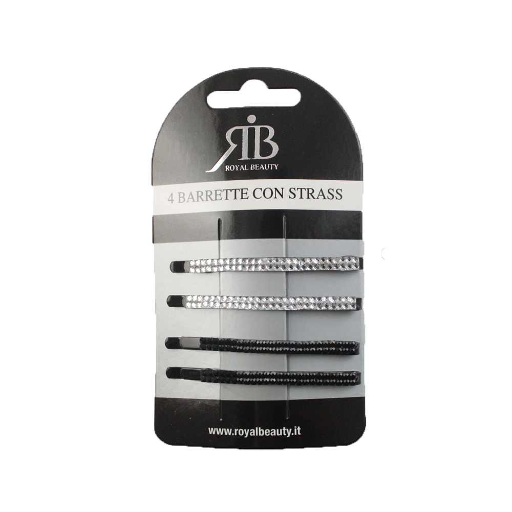 Royal Beauty Mollette Strass Piccole 4 Pz, , large