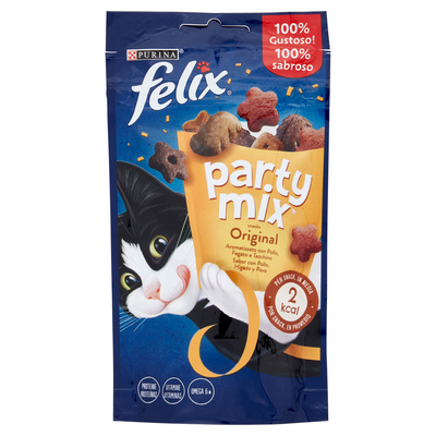 Felix Party Mix Cheezy Mix con Formaggio Cheddar, Gouda e Edamer  60 g