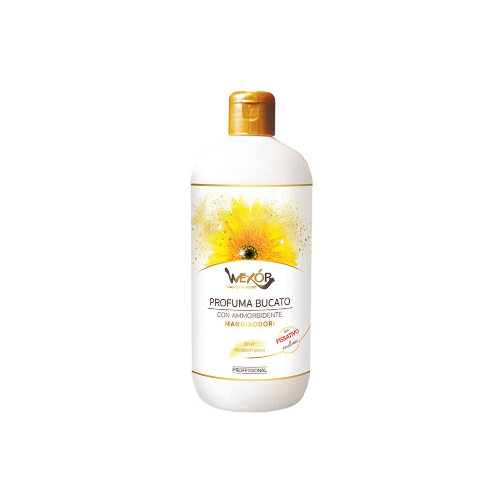 Wexor Profuma Bucato con Ammorbidente Mangiaodori Elisir Mediterraneo 500 ml	, , large