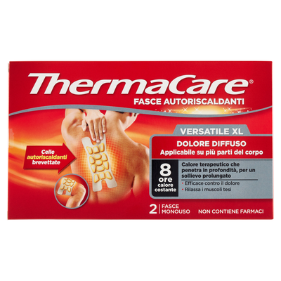 ThermaCare Fasce Autoriscaldanti Versatile XL Dolore Diffuso 2 Pezzi