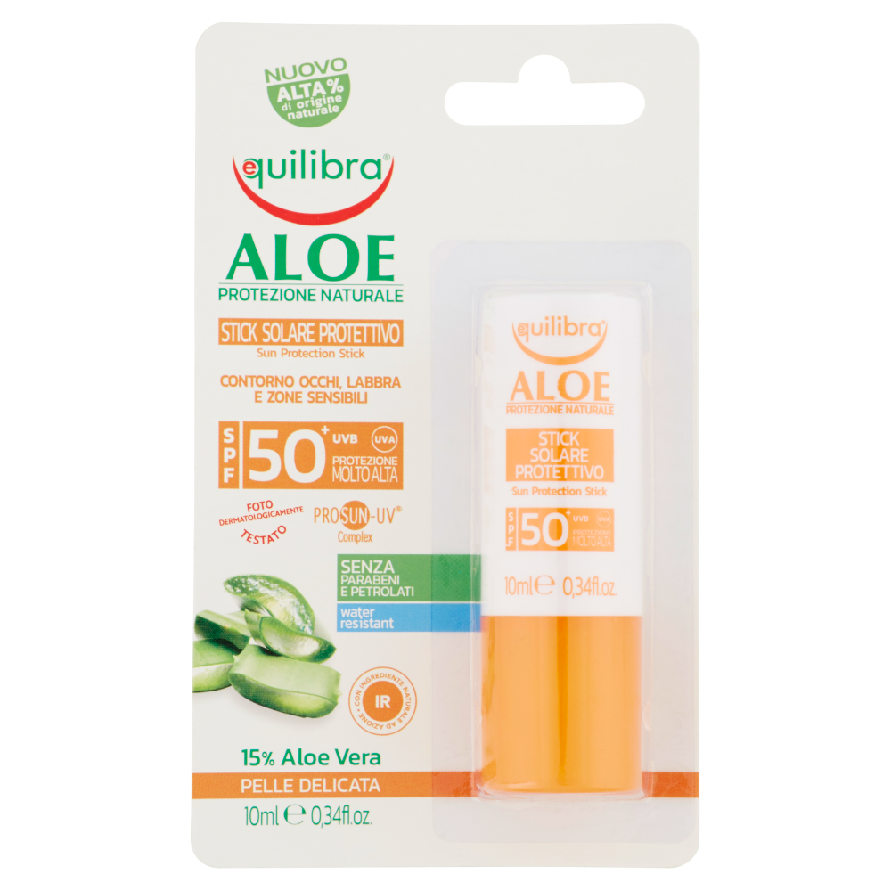 Equilibra Aloe Stick Solare Protettivo Spf 50+ 10 ml, , large