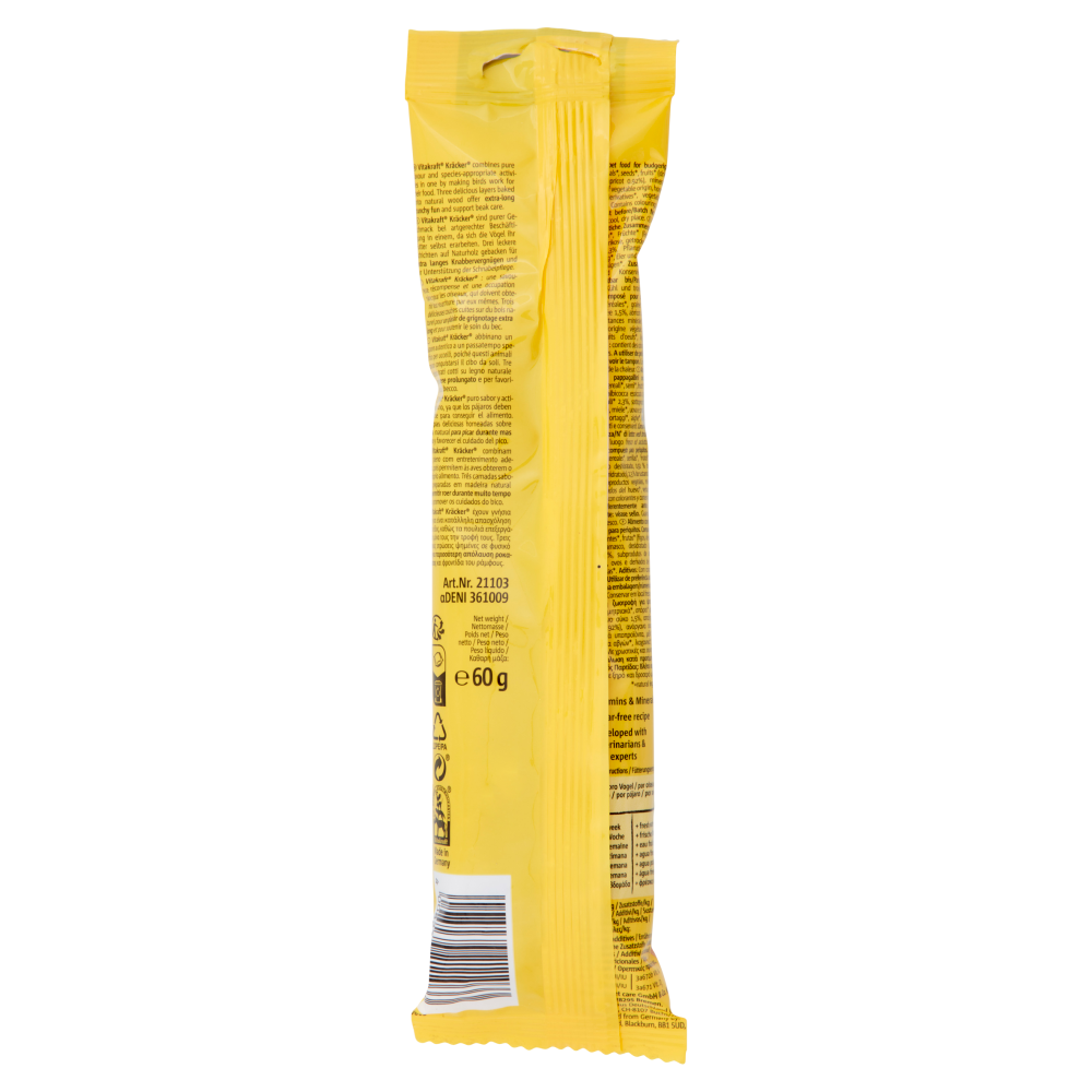 Vitakraft Kräcker Original + Albicocca & Fico Pappagallini Ondulati 2 Pezzi 60 g, , large