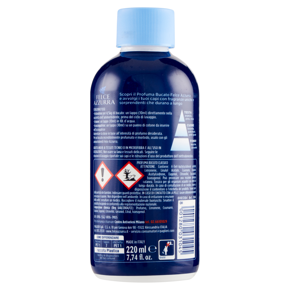 Felce Azzurra Classico Profuma Bucato 220 ml, , large