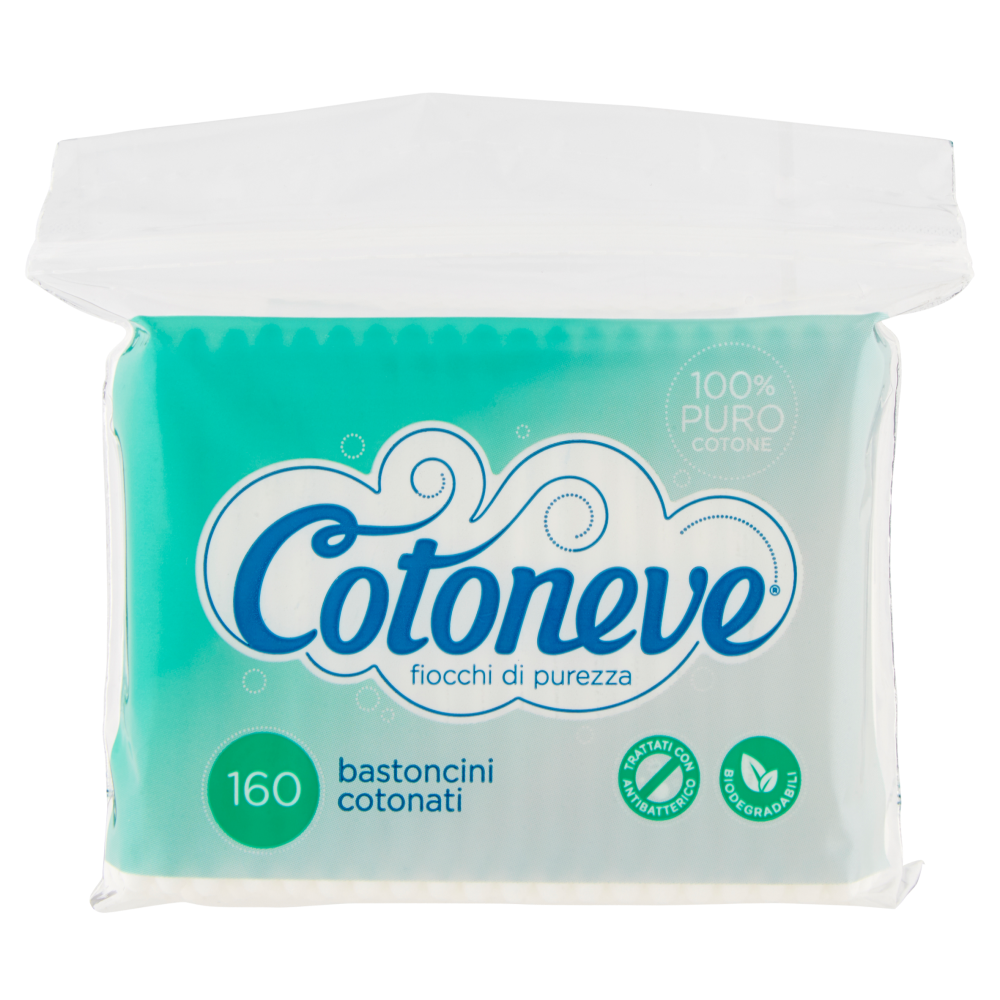Cotoneve Bastoncini Cotonati 160 Pezzi - -