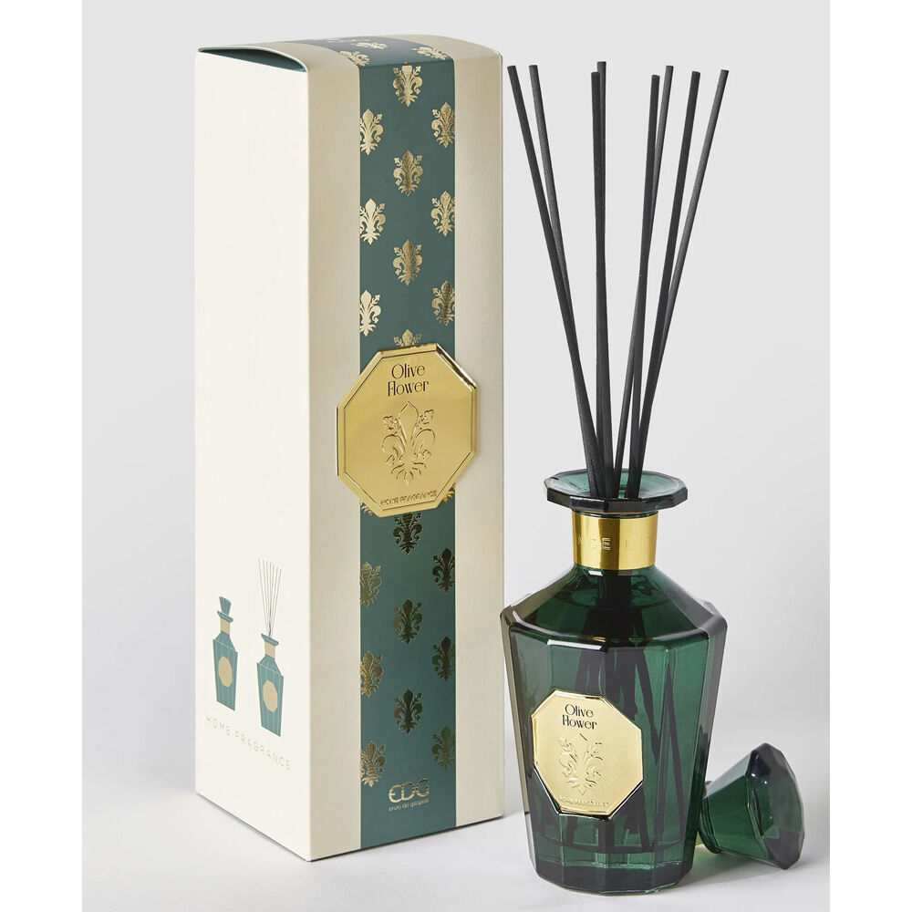 EDG Profumatore per Ambiente Goldlily Olive Flower con Bastoncini 500ml - -