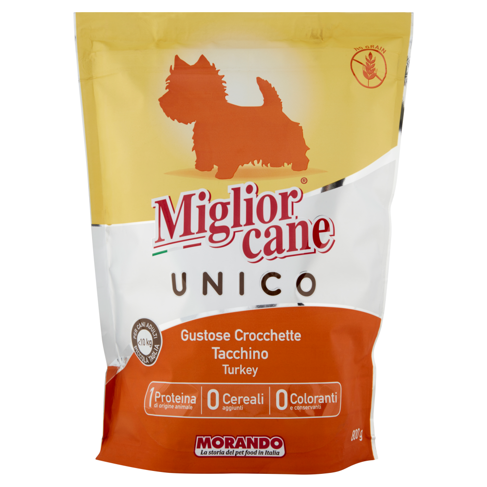 Migliorcane Unico Dog Adult Mini con Tacchino 800 gr, , large