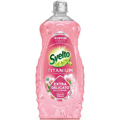 Svelto Titanium Detersivo Piatti Concentrato Fiori Di Pesco 650 ml