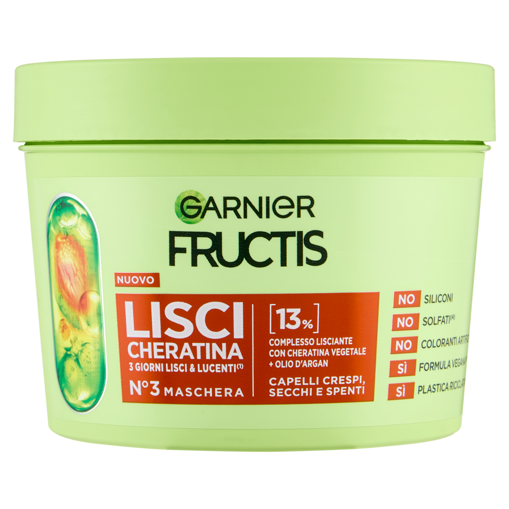 Fructis Lisci Cheratina N&deg;3 Maschera 370 ml, , large